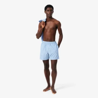 Halflange boxershorts met Monogram-print