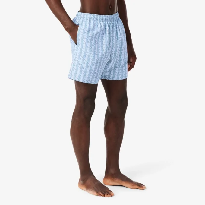 Halflange boxershorts met Monogram-print
