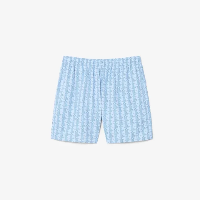 Halflange boxershorts met Monogram-print