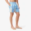 Halflange gestreepte zwemkleding
