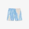 Halflange gestreepte zwemkleding