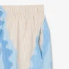 Halflange gestreepte zwemkleding