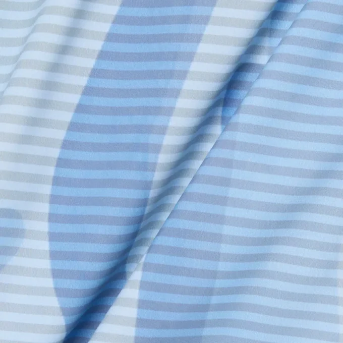 Halflange gestreepte zwemkleding