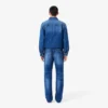 Heren 5-pocket indigo jeans met rechte pasvorm