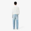 Heren 5-pocket indigo jeans met rechte pasvorm