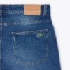 Heren 5-pocket indigo jeans met rechte pasvorm