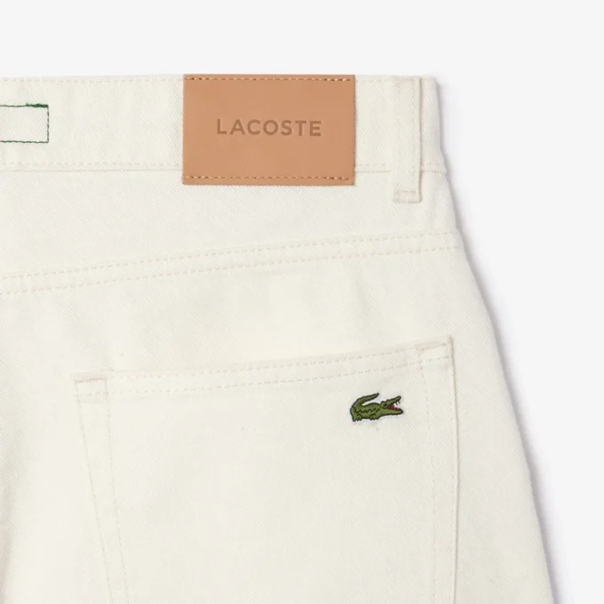 Heren 5-pocket indigo jeans met rechte pasvorm