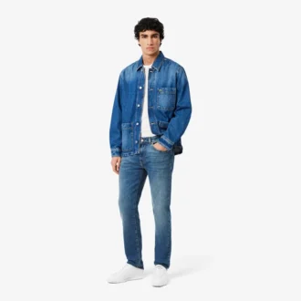 Heren 5-pocket slim fit indigo jeans