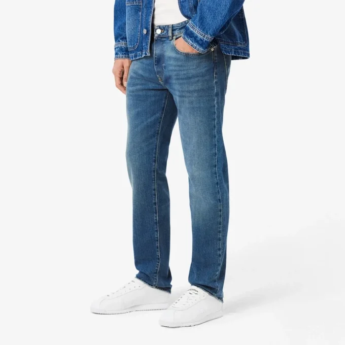 Heren 5-pocket slim fit indigo jeans