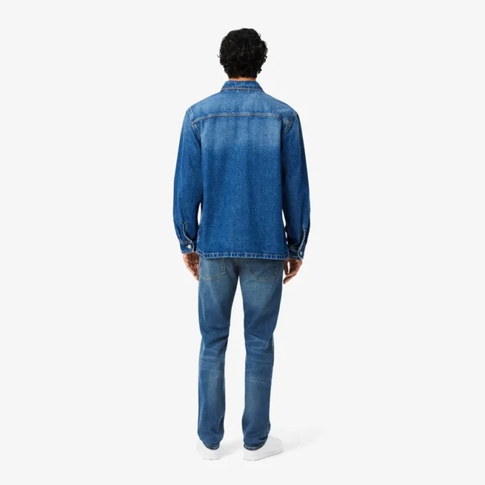 Heren 5-pocket slim fit indigo jeans