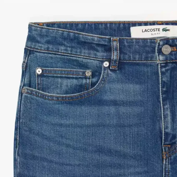 Heren 5-pocket slim fit indigo jeans