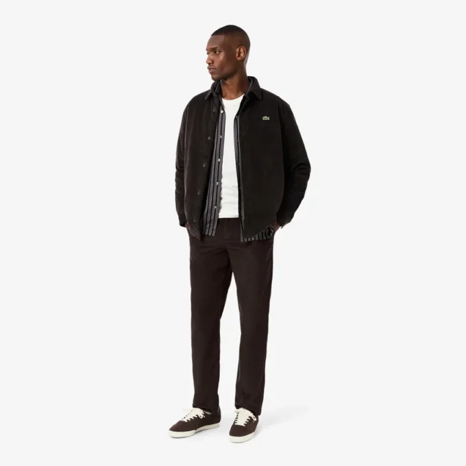 Heren chino met normale pasvorm van corduroy