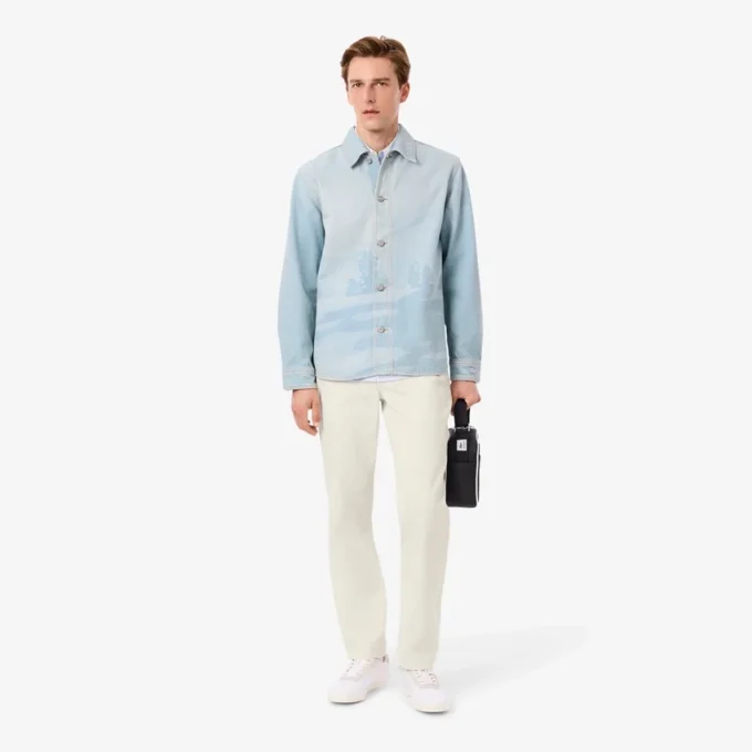 Heren chino met normale pasvorm van corduroy