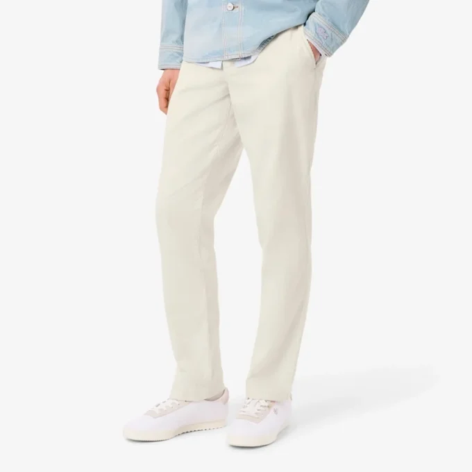 Heren chino met normale pasvorm van corduroy