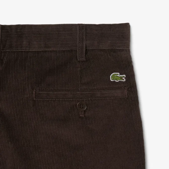 Heren chino met normale pasvorm van corduroy