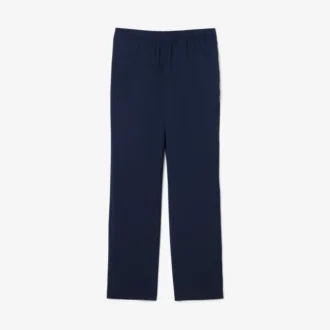Heren chino van wolflanel met normale pasvorm