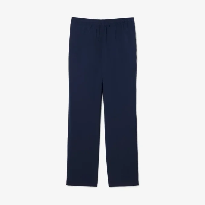 Heren chino van wolflanel met normale pasvorm