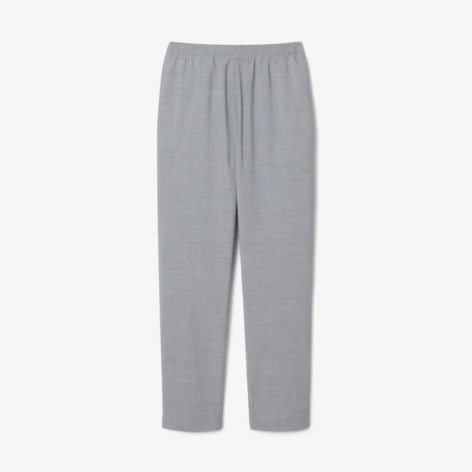 Heren chino van wolflanel met normale pasvorm