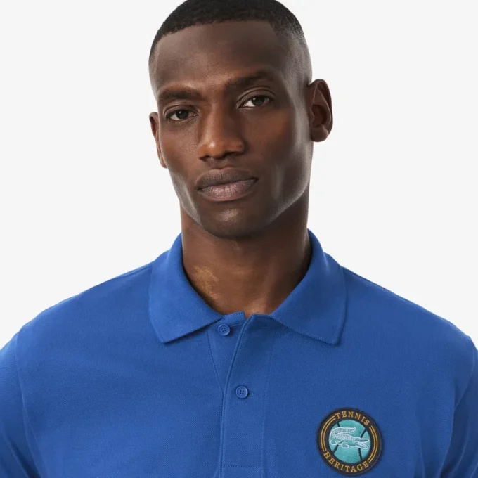 Heren Classic Fit Petit Piqua Badge Polo