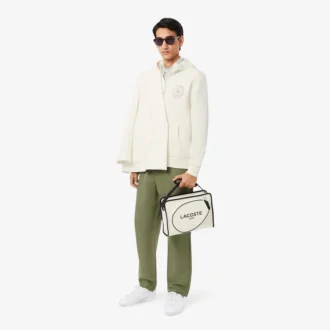 Heren Classic Fit Piqué Sweatshirt met rits