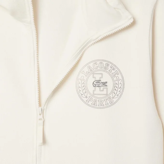 Heren Classic Fit Piqué Sweatshirt met rits