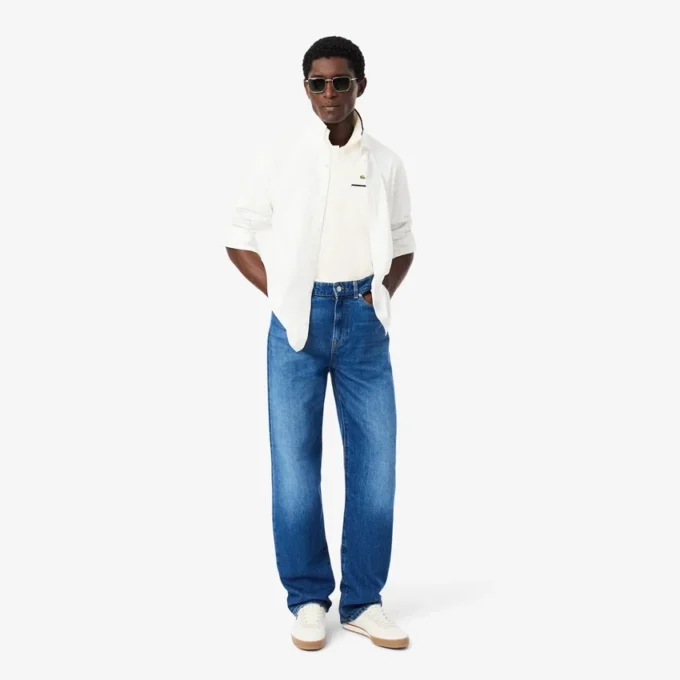 Heren Classic Fit Polo met zakaccent L.12.12