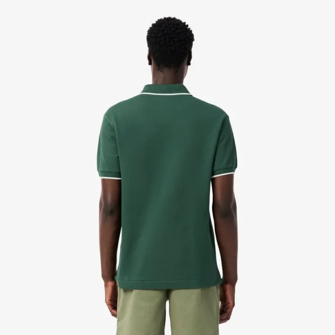 Heren Classic Fit Polo met zakaccent L.12.12