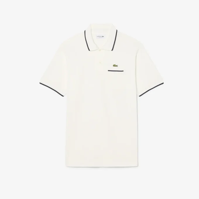 Heren Classic Fit Polo met zakaccent L.12.12