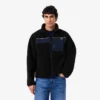 Heren Colorblock Sherpa fleecejas