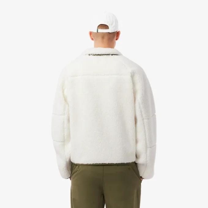 Heren Colorblock Sherpa fleecejas