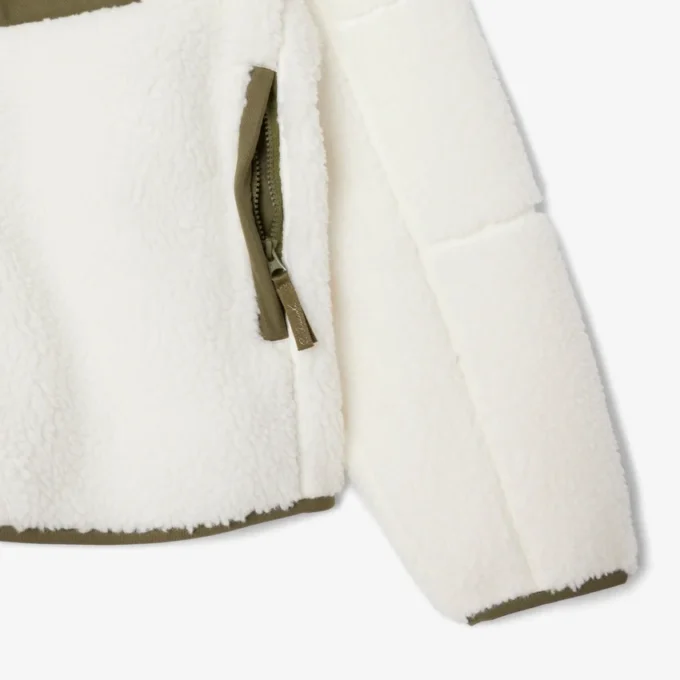 Heren Colorblock Sherpa fleecejas