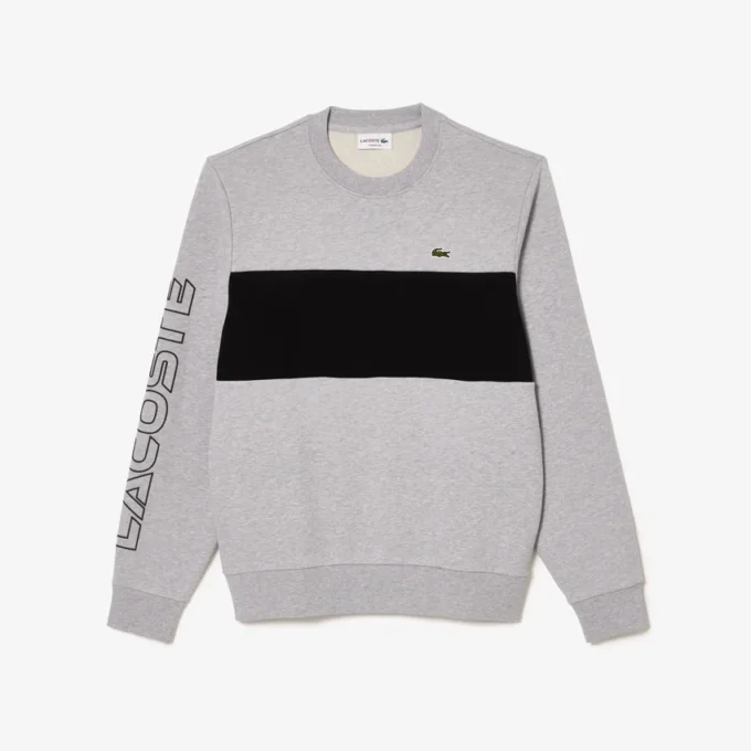Heren Colorblock-Sweatshirt met ronde hals