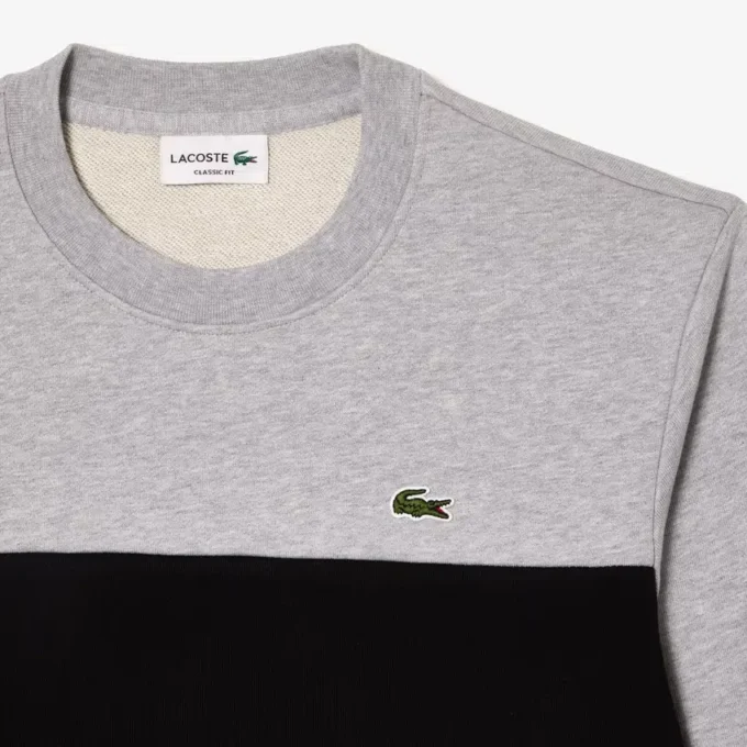 Heren Colorblock-Sweatshirt met ronde hals