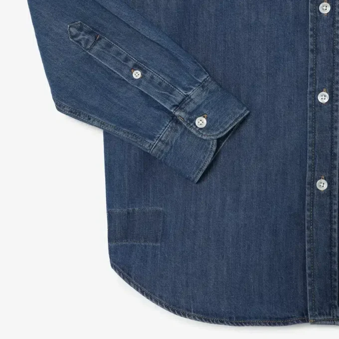 Heren denim shirt met normale pasvorm