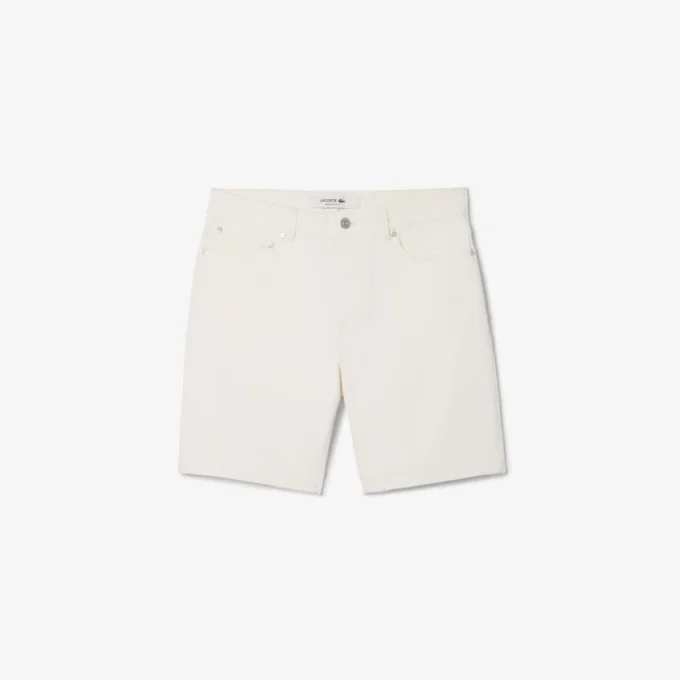 Heren denimshort met rechte pasvorm