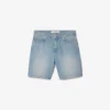 Heren denimshort met rechte pasvorm