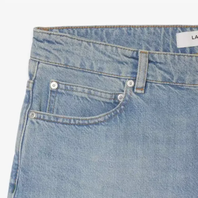 Heren denimshort met rechte pasvorm