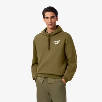 Heren fleece Golf hoodie met print
