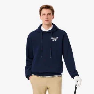 Heren fleece Golf hoodie met print