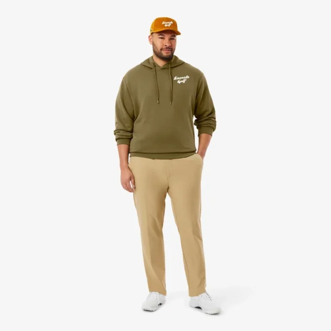 Heren fleece Golf hoodie met print
