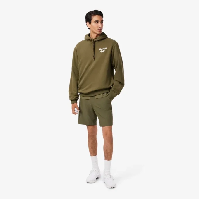 Heren fleece Golf hoodie met print
