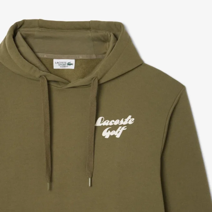 Heren fleece Golf hoodie met print