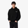 Heren fleece hoodie met meerdere prints