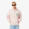 Heren fleece hoodie met print