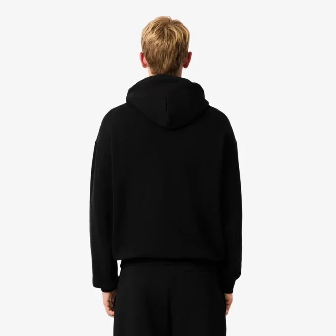 Heren fleece hoodie met print