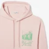 Heren fleece hoodie met print