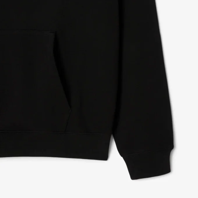 Heren fleece hoodie met print