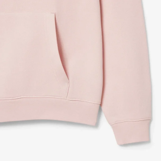 Heren fleece hoodie met print