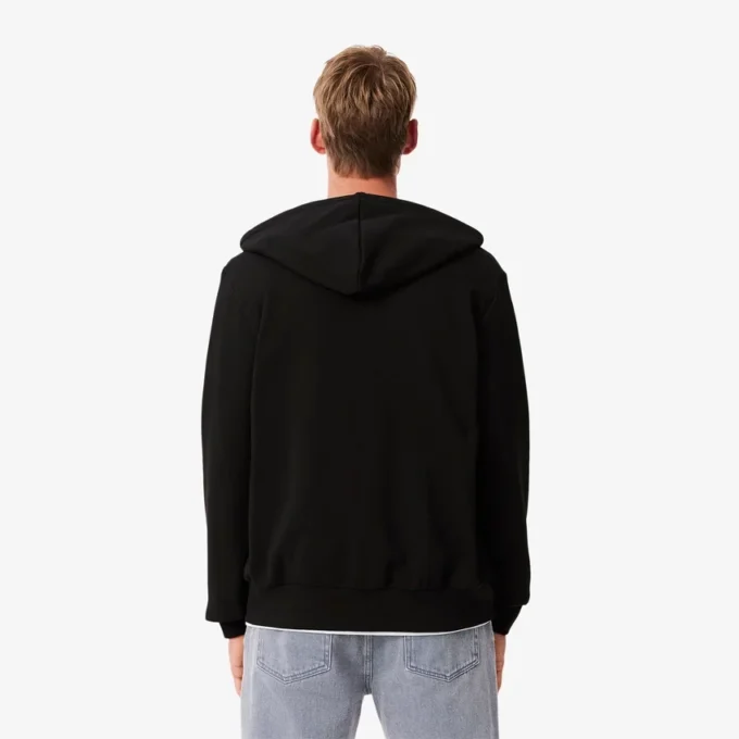 Heren fleece hoodie met rits