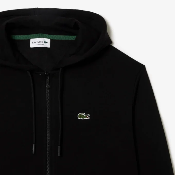Heren fleece hoodie met rits